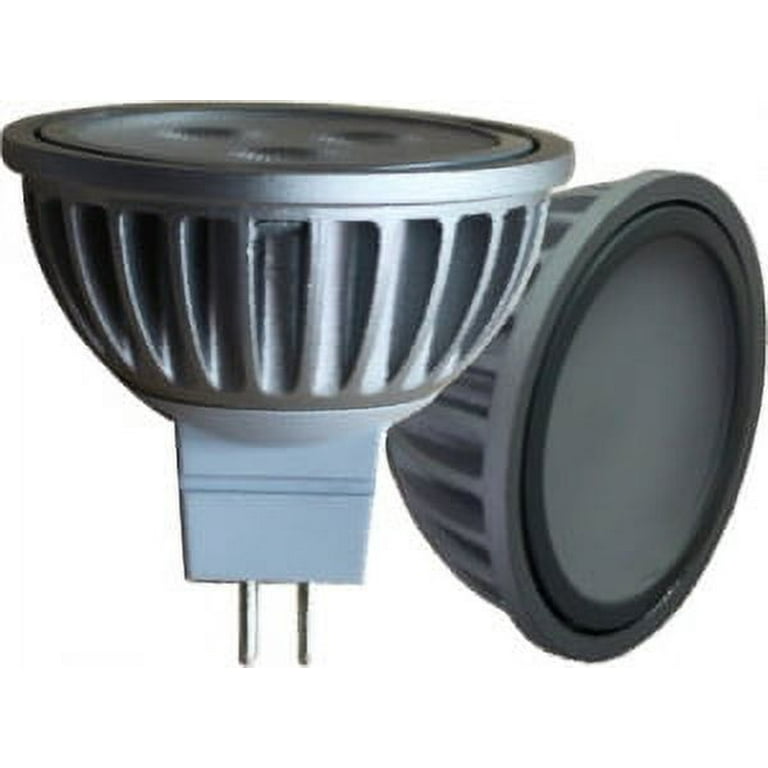 Lot de 2 ampoules SMD LED Spot MR16, culot GU5.3, 345 Lumens, conso. 5W (eq.