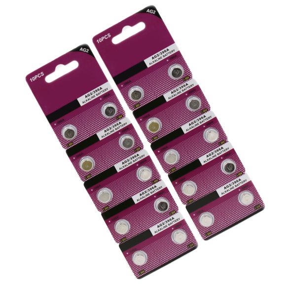Multipacks of 20/10 AG2/LR726/396 Watch Battery Alkaline Button Cell Batteries Button Batteries for Toy & Timepieces