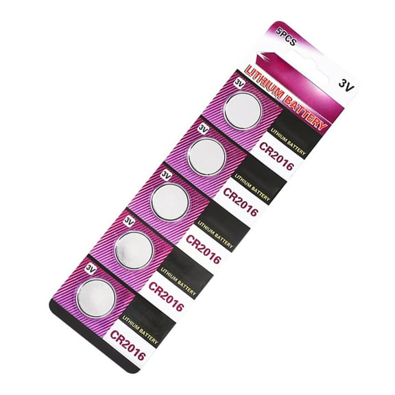 Multipacks of 5/10 CR2016 Lithium Button Cells, 3V Power Sources CR2016 3V Lithium Coin Battery for Electronic Devices