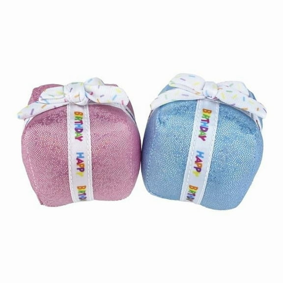 Multipet 784369202038 2.5 in. Birthday Present Cat Toy, Assorted Color