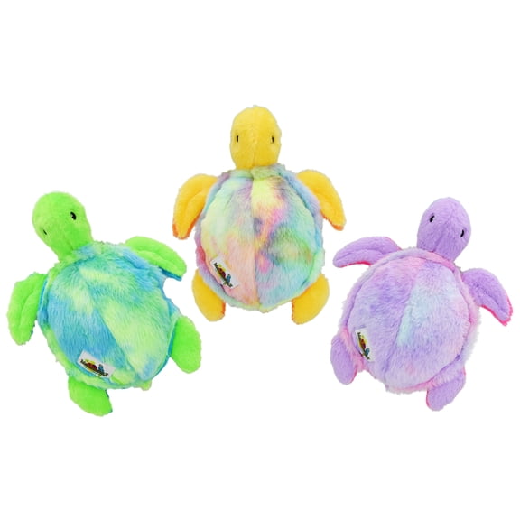 Multipet Margaritaville Plush Turtle Dog Toy, Assorted Colors