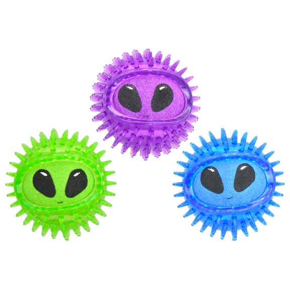 Multipet Alien Tennis Ball Dog Toy, 5", Assorted Color