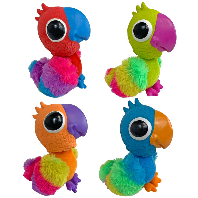 Multipet Bobble Bird Dog Toy, Assorted Colors, Size 8"
