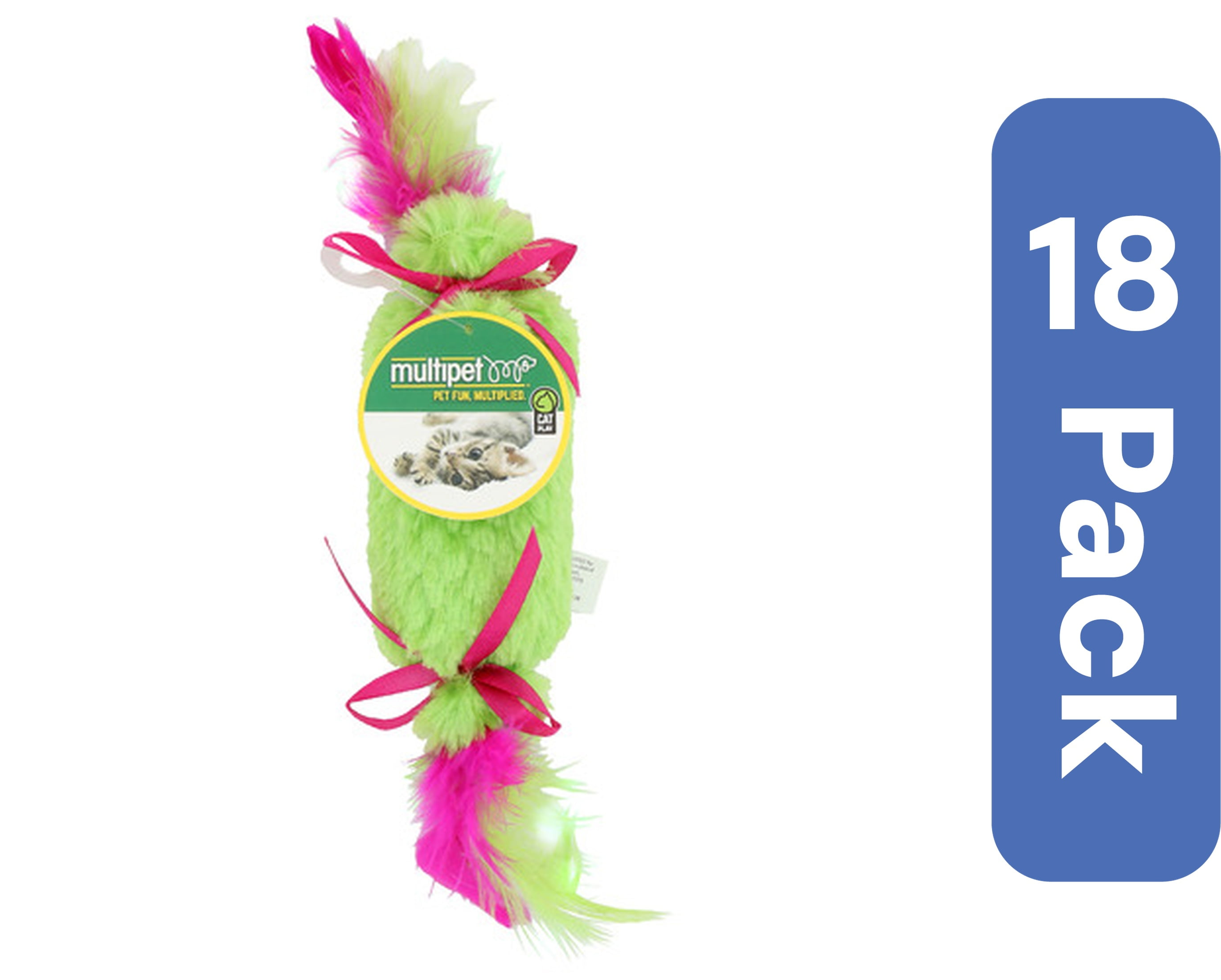 Multipet Cat Toy Katz Kuddlerz ea (Pack of 18)