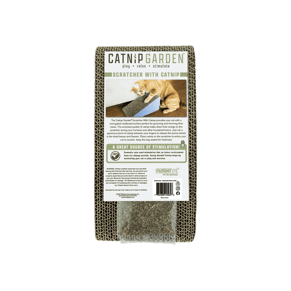 Multipet Catnip Garden Cat Cardboard Scratcher Wedge