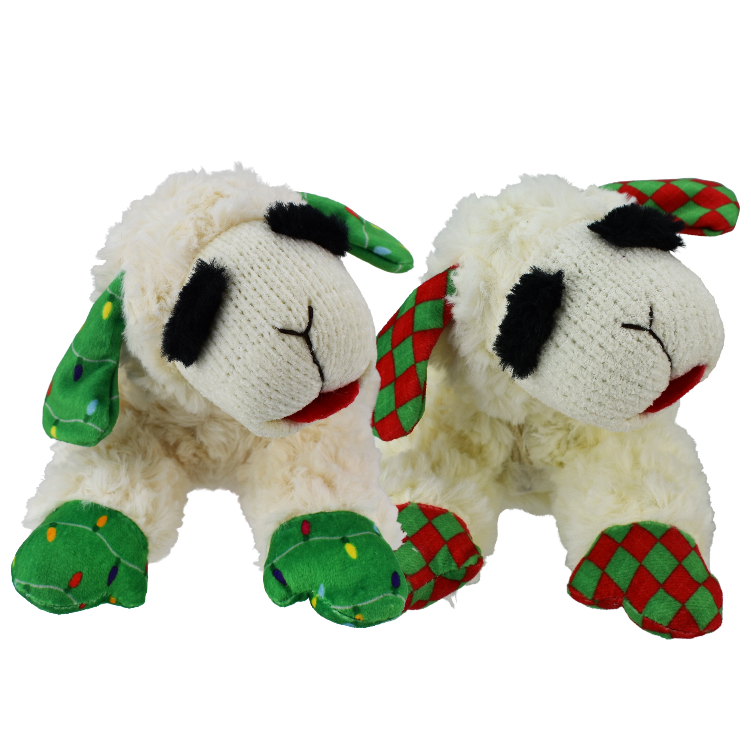 Multipet Christmas Lamb Chop, Assorted, Dog Toy, Size 10.5"