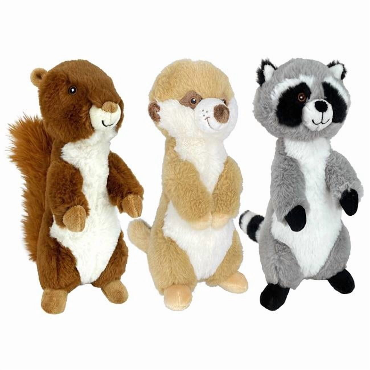Multipet International 104891 9.5 in. Assorted Animal Eco Prairie Plush Dog Toy