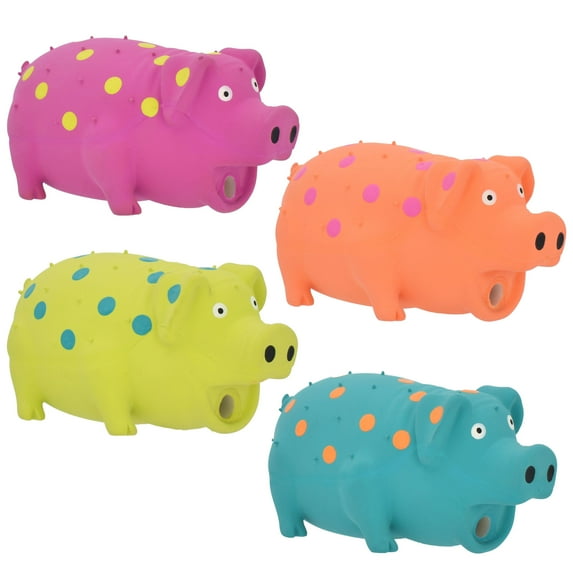 Multipet Globlet Latex Pig Dog Toy, 9"