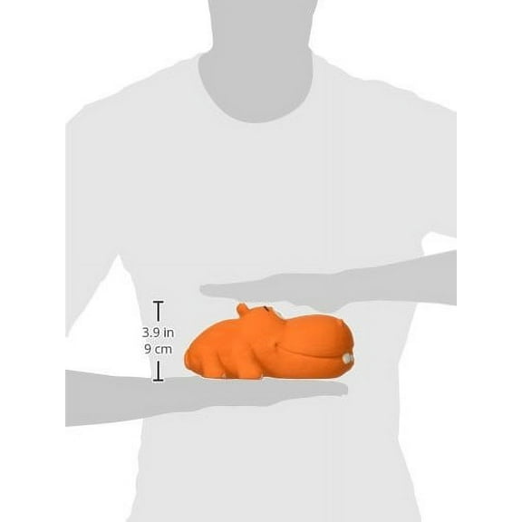 Multipet HIPPOPOTAMUS Latex Hippo that Grunts 8 inch dog toy.  Ships in one of three assorted colors.