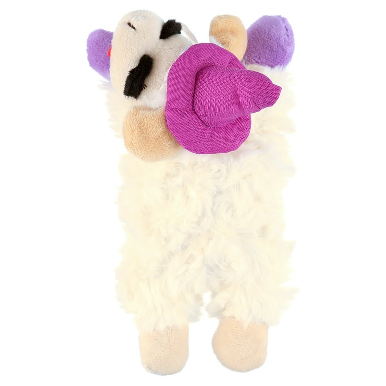 Multipet Halloween Squeaky Lamb Chop with Witch Hat Plush Dog Toy