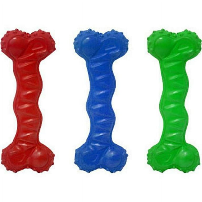 Multipet International 61122 8 in. Ruff Enuff Creaky Bone Assorted Color
