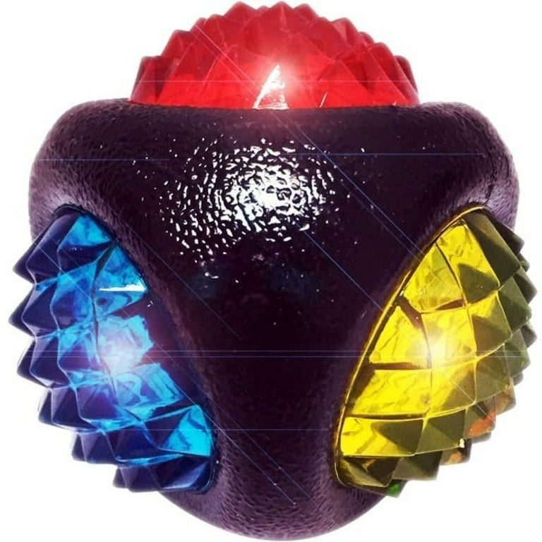 Dental Diamond Dog Toy LED Light Up Ball Exercise increase FREE