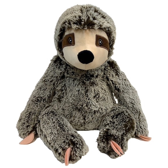 Multipet Jumbo Sloth Plush Dog Toy, Brown