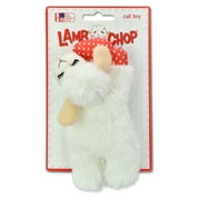 Multipet Lamb Chop Cat Toy with Dangling Heart, Plush with Catnip and Crinkle