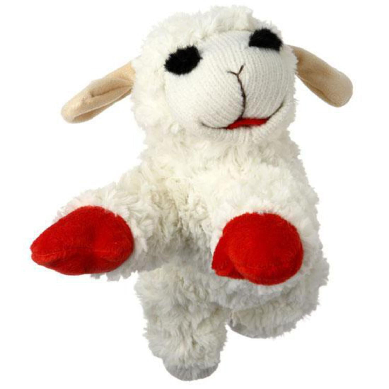 Multipet Lamb Chop Plush Dog Toy, Medium