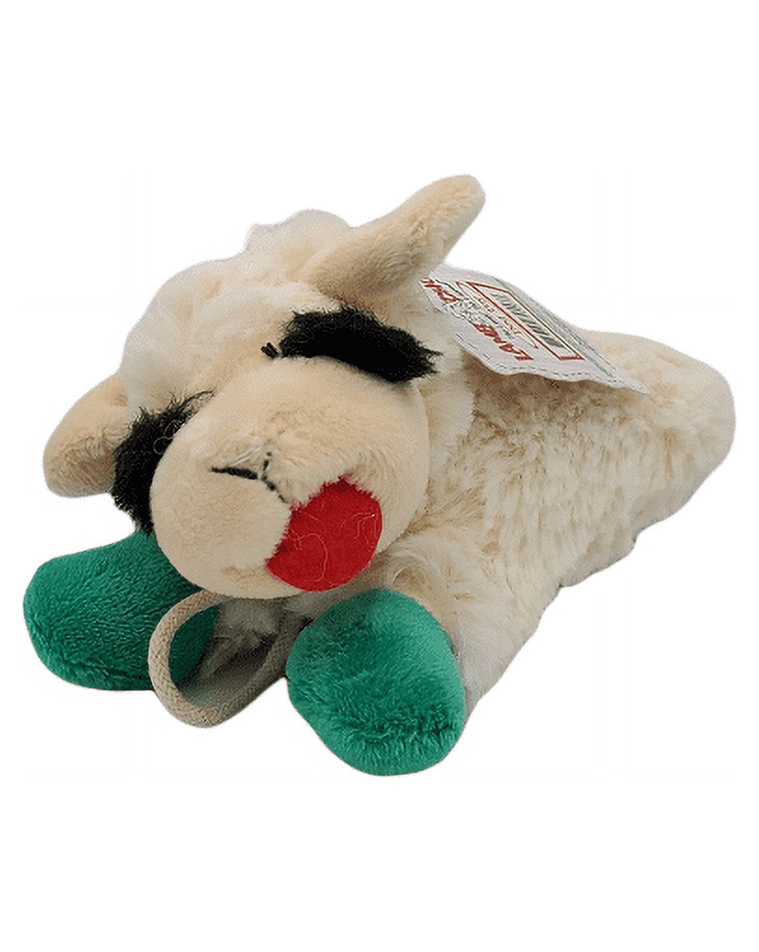 Multipet Lamb Chop Plush Dog Toy, Small Green