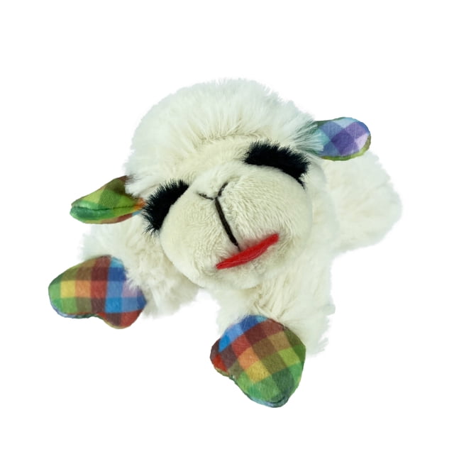 Multipet Lamb Chop Plush Dog Toy, Small, Plaid - Walmart.com