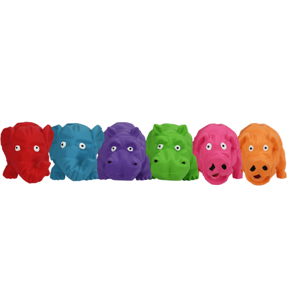 Multipet Latex Origami Pals Dog Toy, Assorted, 8"
