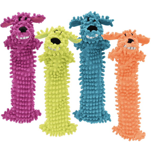 Multipet Lightweight Floppy Loofa, Dog Toy, Size 12"