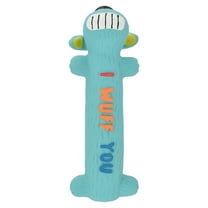 Multipet Loofa Latex Smiling Plush Dog Toy