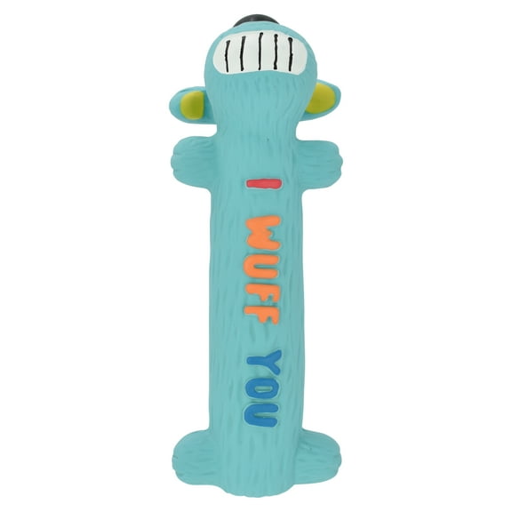 Multipet Loofa Latex Smiling Plush Dog Toy
