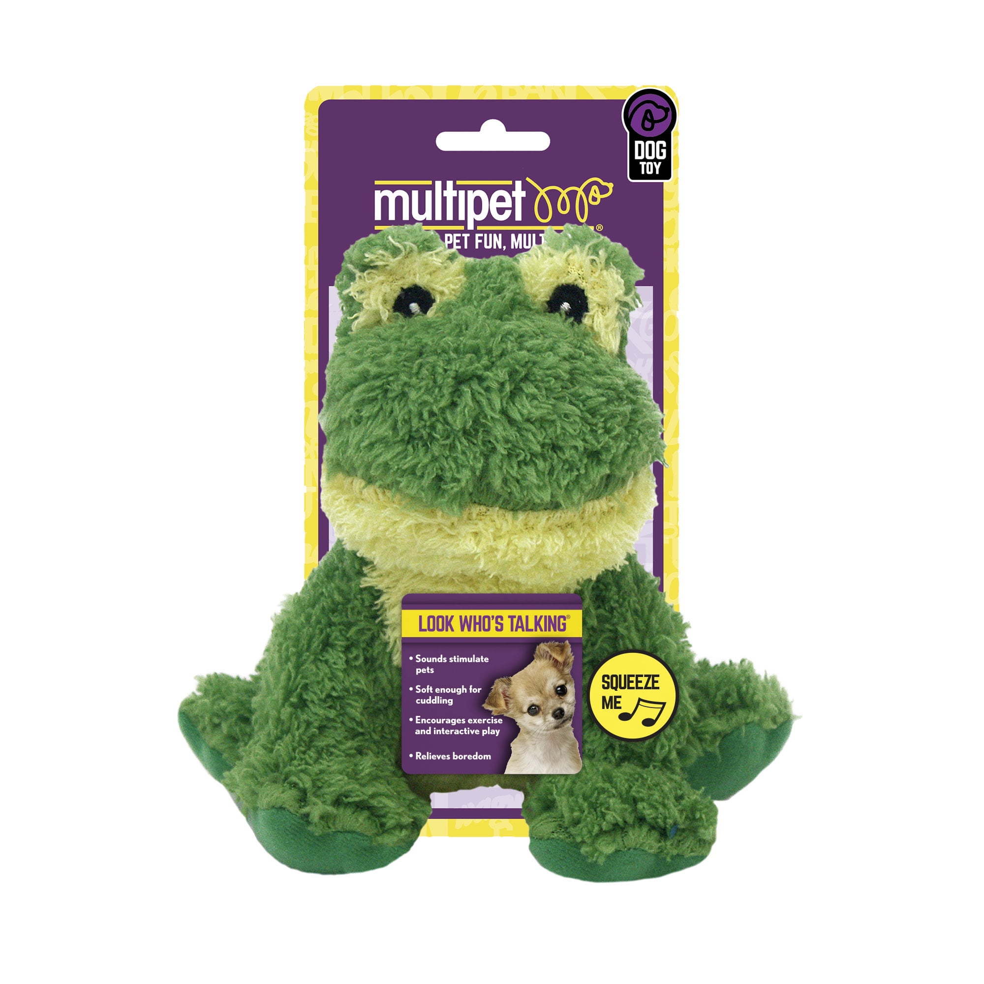 Multipet Look Who s Talking Frog 6 Dog Toy