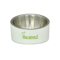 Multipet Margaritaville Stainless Steel Pet Bowl with Slant , 8 oz.