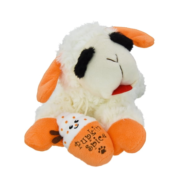 Multipet Lamb Chop Pupkin Spice Latte Dog Toy