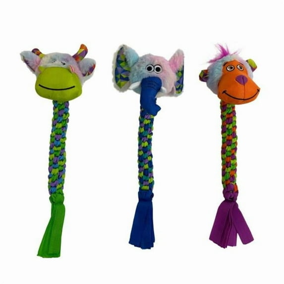 Multipet Multipet Pet Envy Braided Rope Animals, Assorted, 1 Each/15 in