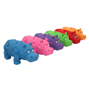 Multipet Origami Hippo Dog Toy, Assorted Colors, Size 8"