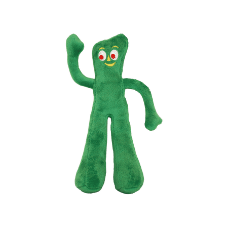 Multipet Gumby Plush Dog Toy, Green, 9 inches