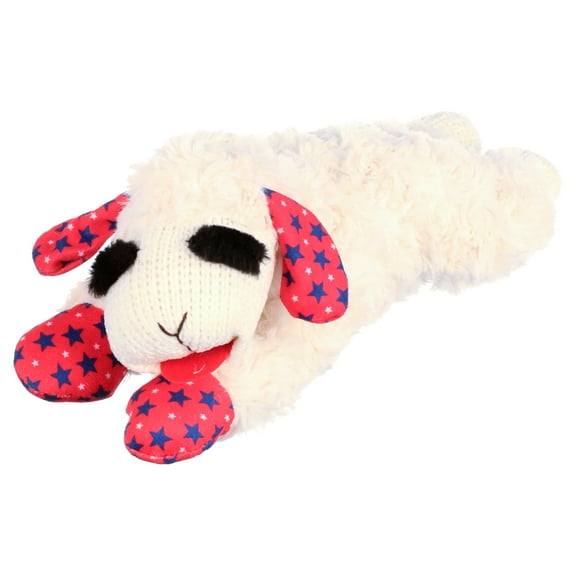 Multipet Patriotic Lamb Chop, Dog Toy, Size 10.5"