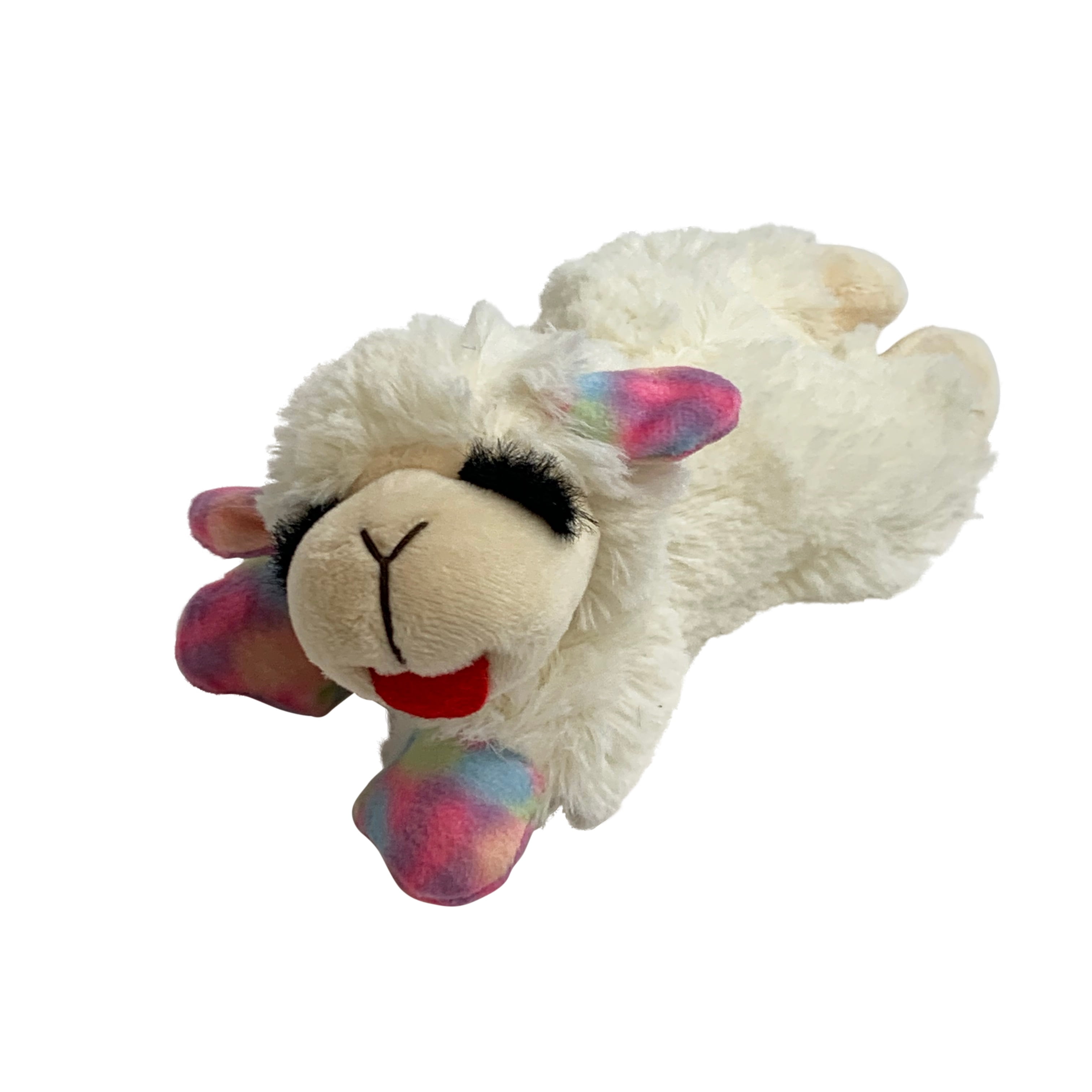 Multipet Plush Lamb Chop Dog Toy Small Pastel Colors Walmart