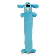 Multipet Plush Smiling Dog Toy with Squeaker, Medium Size