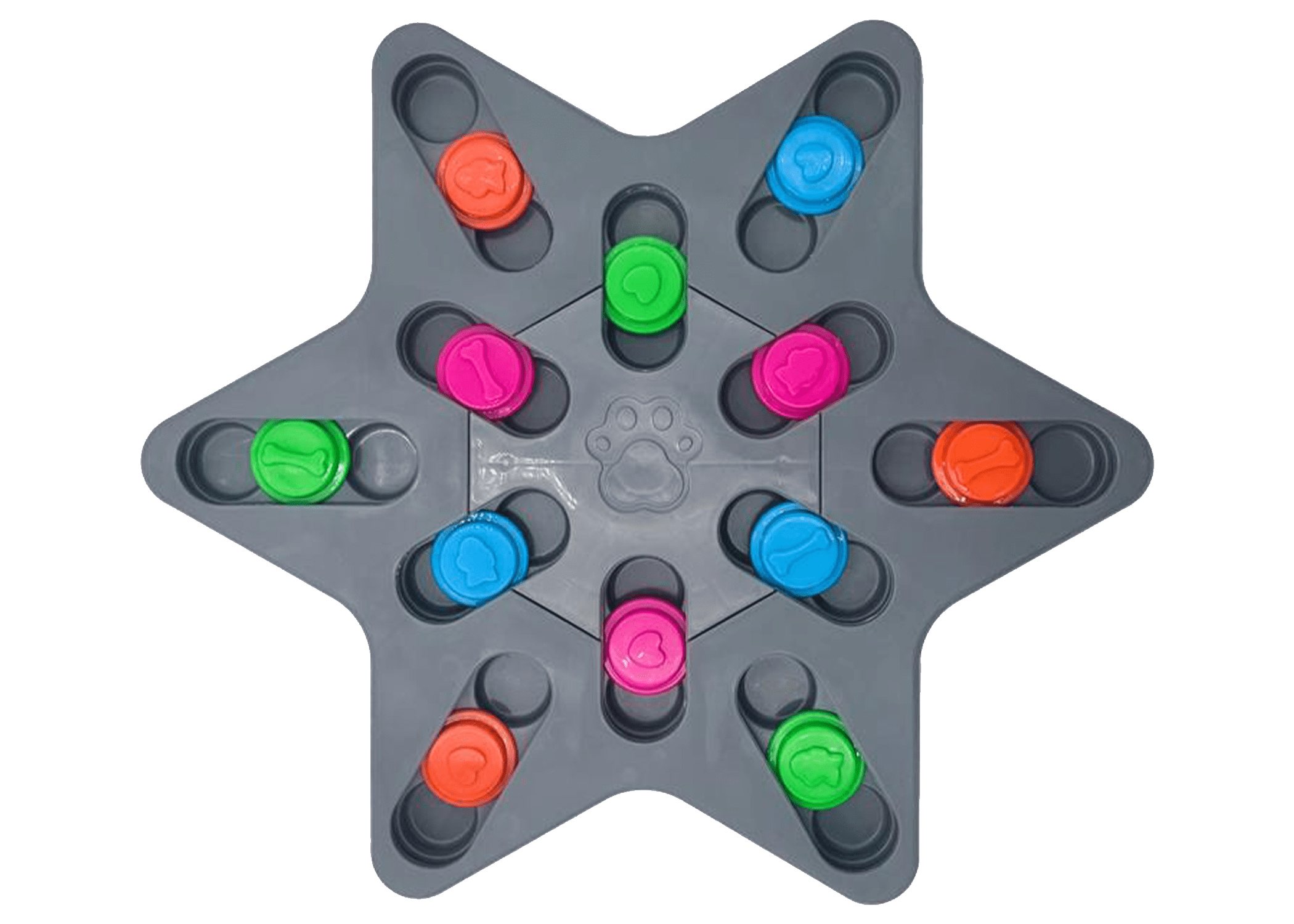 Multipet Pup Puzzle Jumbo, Dog Treat Star Toy