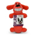 thumbnail image 1 of Multipet Smiling Loofa Plush Dog Toy with Squeaker, 6 inch, 1 of 11
