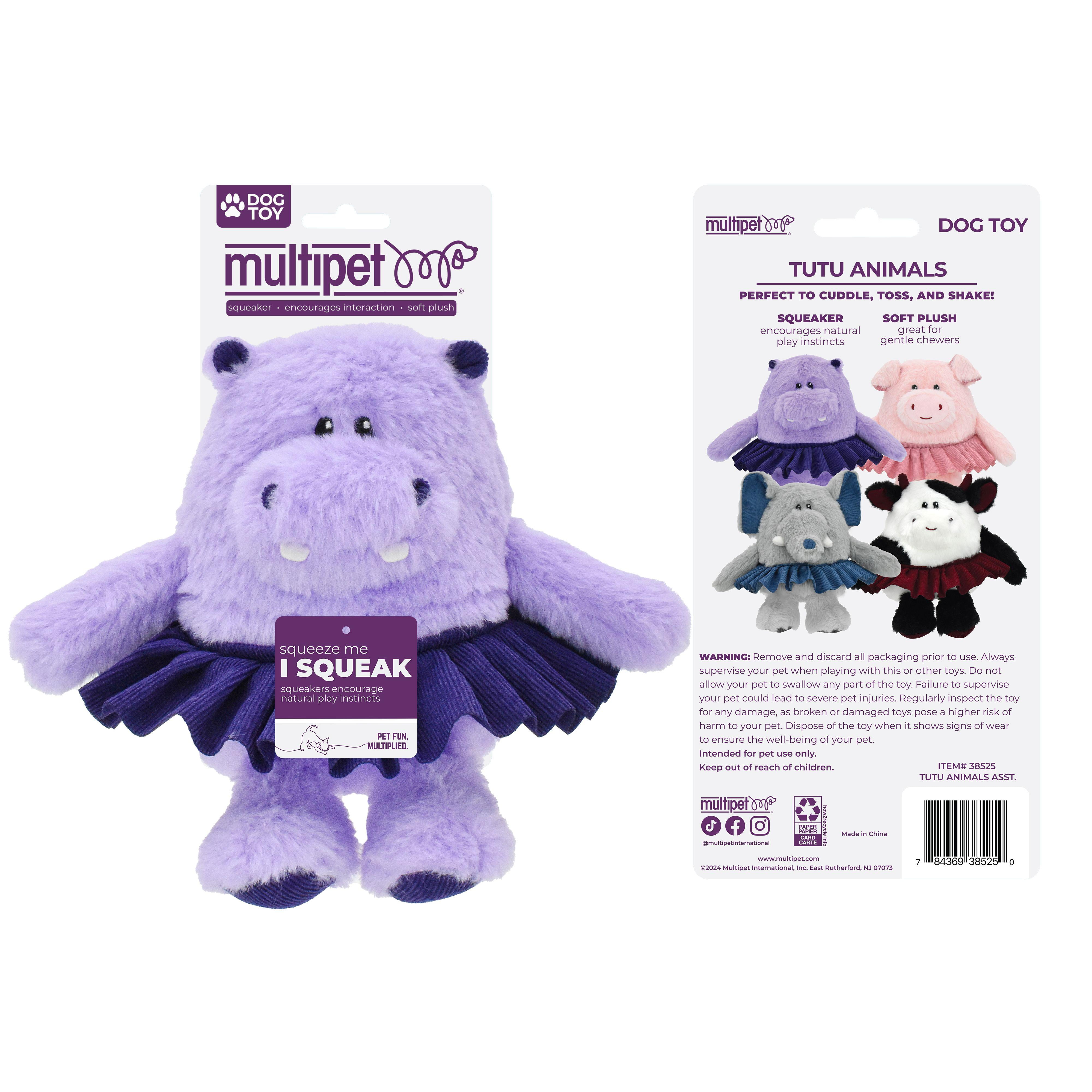 Multipet Tutu Animals, Assorted