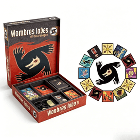 Multiplayer Werewolf Social Deduction Card Game Set, Illustrated Party Strategy Game with Storage Box