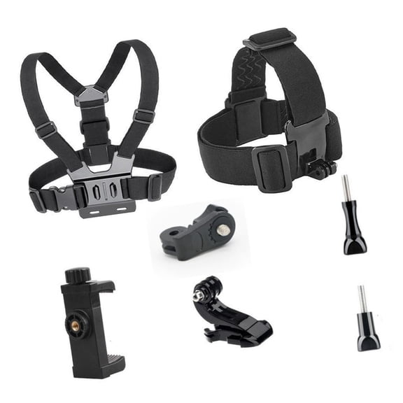 Multiple Angle Camera Head Straps For Sports Adjustable Mounting System