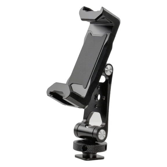Multiple Angle Metal Cold Shoe Clamp Holder for Smartphone Action Cams Mirrorless
