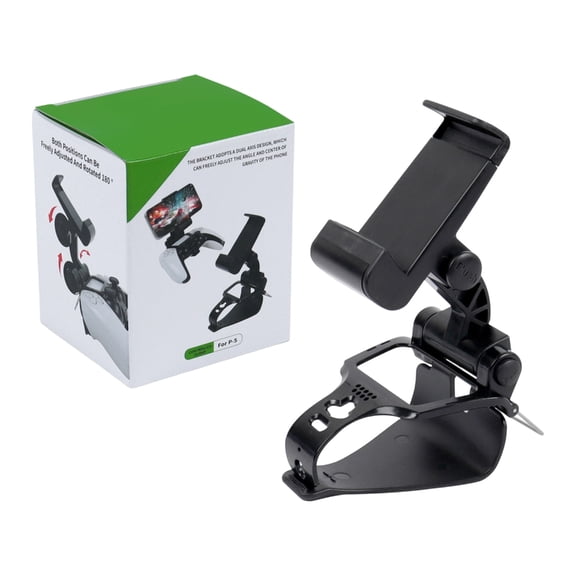 Multiple Angle Smartphone Holder Adjustable Stretchable Clip with Strong Metal Base Suitable for P5 P4 Game Controllers