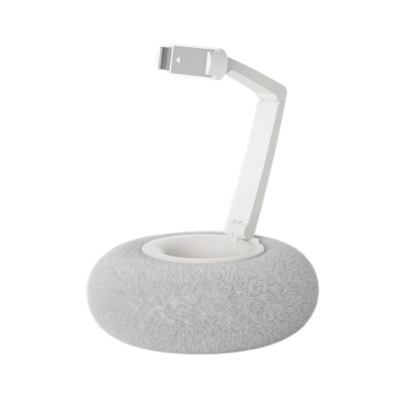 Multiple Angled Phone Stand Support For Lying Down 120° Base Rotating 80° Foldable Arm Silicone Anti Slip Base Included