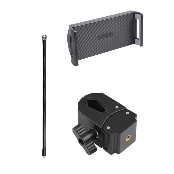 Multiple Angles Bendable Arm Clamp Stand Suitable for 4.7 11" Devices Universally Supports For Study Work Video Creation