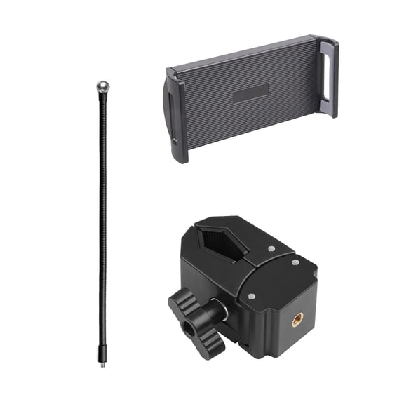 Multiple Angles Bendable Arm Clamp Stand Suitable for 4.7 11" Devices Universally Supports For Study Work Video Creation