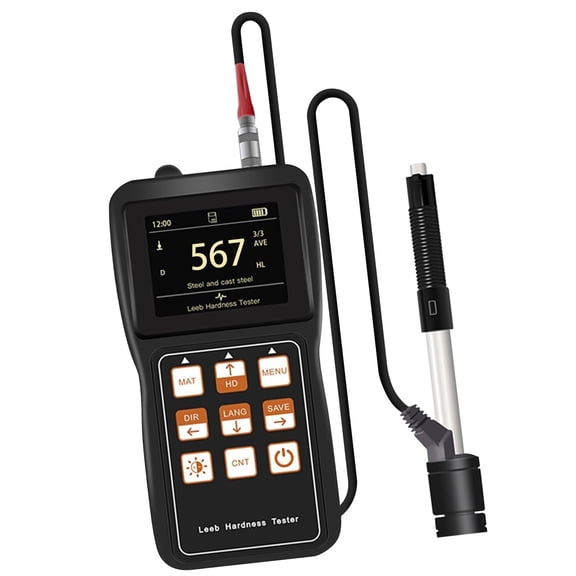 Multiple Angles Hardness Tester with 100 Group Memory Rechargeable Power Supply for Industrial Materials Analysis