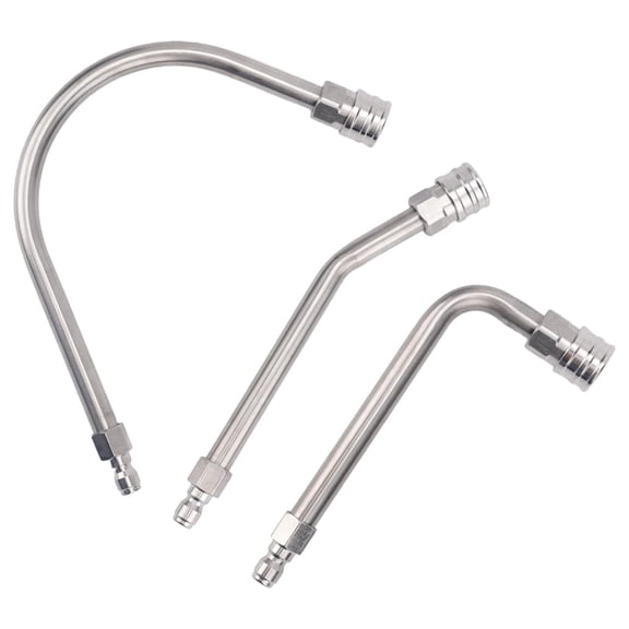 Multiple Angles Pressure Washer Extension Rod Durability Stainless Steel Attachments