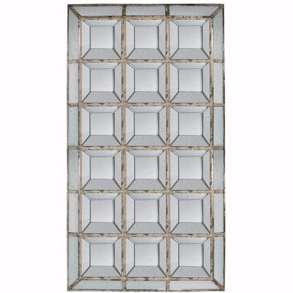 Multiple Box Patterned Rectangular Mirror