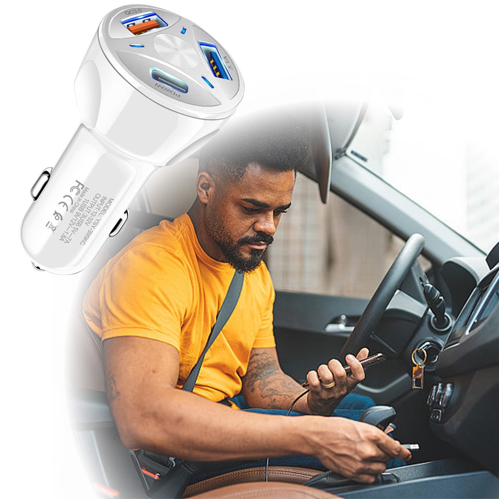 Multiple Car Charger Plug Car Seat Warmers That Plugs Battery Converter