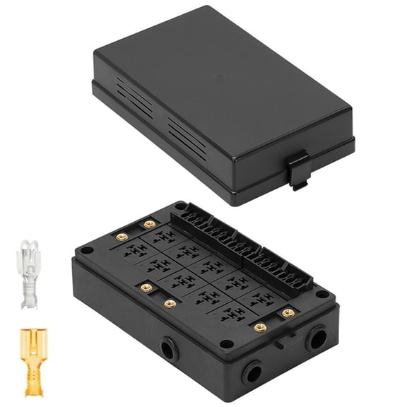 Multiple Circuit Relays Box Removable Holders 12V Easy Installation Cars Trucks