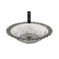 thumbnail image 1 of Multiple Colors Available Wall Mount Transparent Plastic Hummingbird Bath Bowl, Outdoor Tree Mounted Bird Water Feeder with Embossed Floral Pattern for Garden Patio, 1 of 5